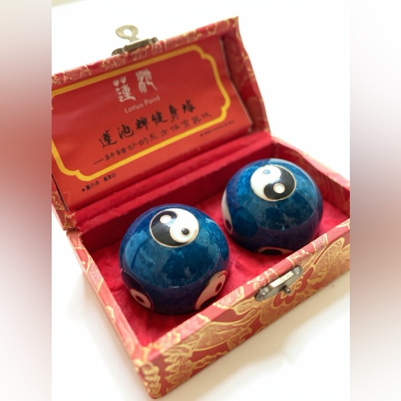 Other - Vintage Lotus Pond Yin Yang Baoding Balls